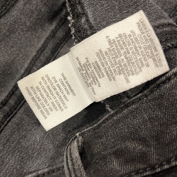 Free People Skinny Black Jeans 9 inch Rise 26R - Picture 10 of 12